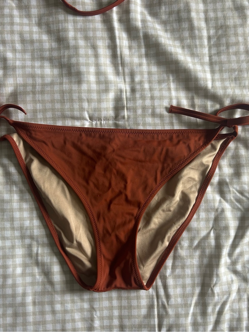 Shade & Shore Rust Tie-String Bikini Set - Picture 3 of 7